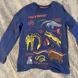 Mini Boden Animal Long Sleeve Shirt